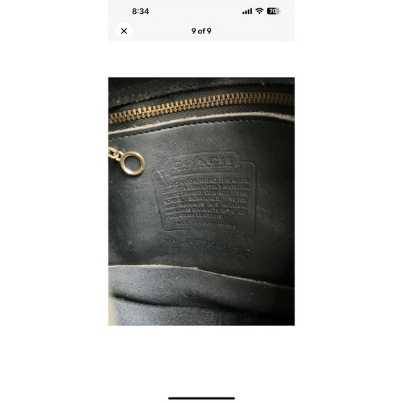 Coach Dinky Crossbody Bag Brown  #0673-216 Vintage Made in NYC USA - Picture 9 of 9